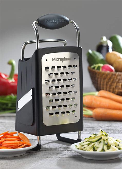 microplane four sided stainless steel ultra-sharp multi-purpose box grater|microplane grater walmart.